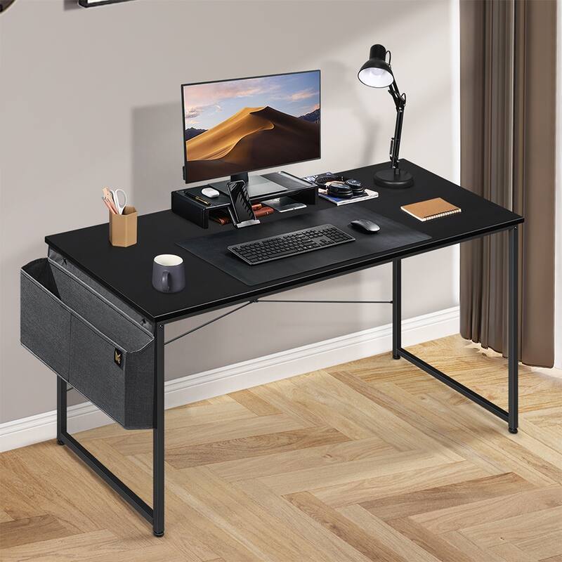 55" Computer Gaming Laptop Desk W/ Storage Bag Black Bed Bath